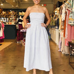 Midnight Stripe Maxi Dress - Elle Maxine