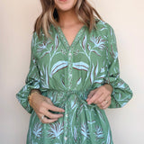 Mila Belted Midi Dress - Elle Maxine