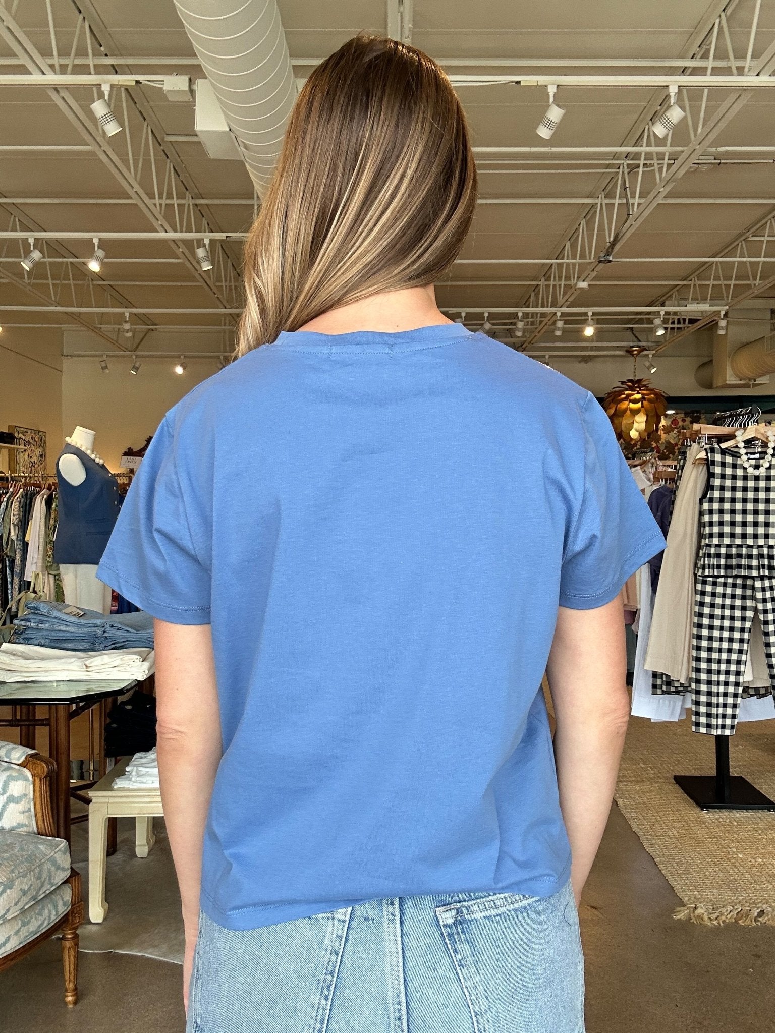 Millie Tee - Blue - Elle Maxine