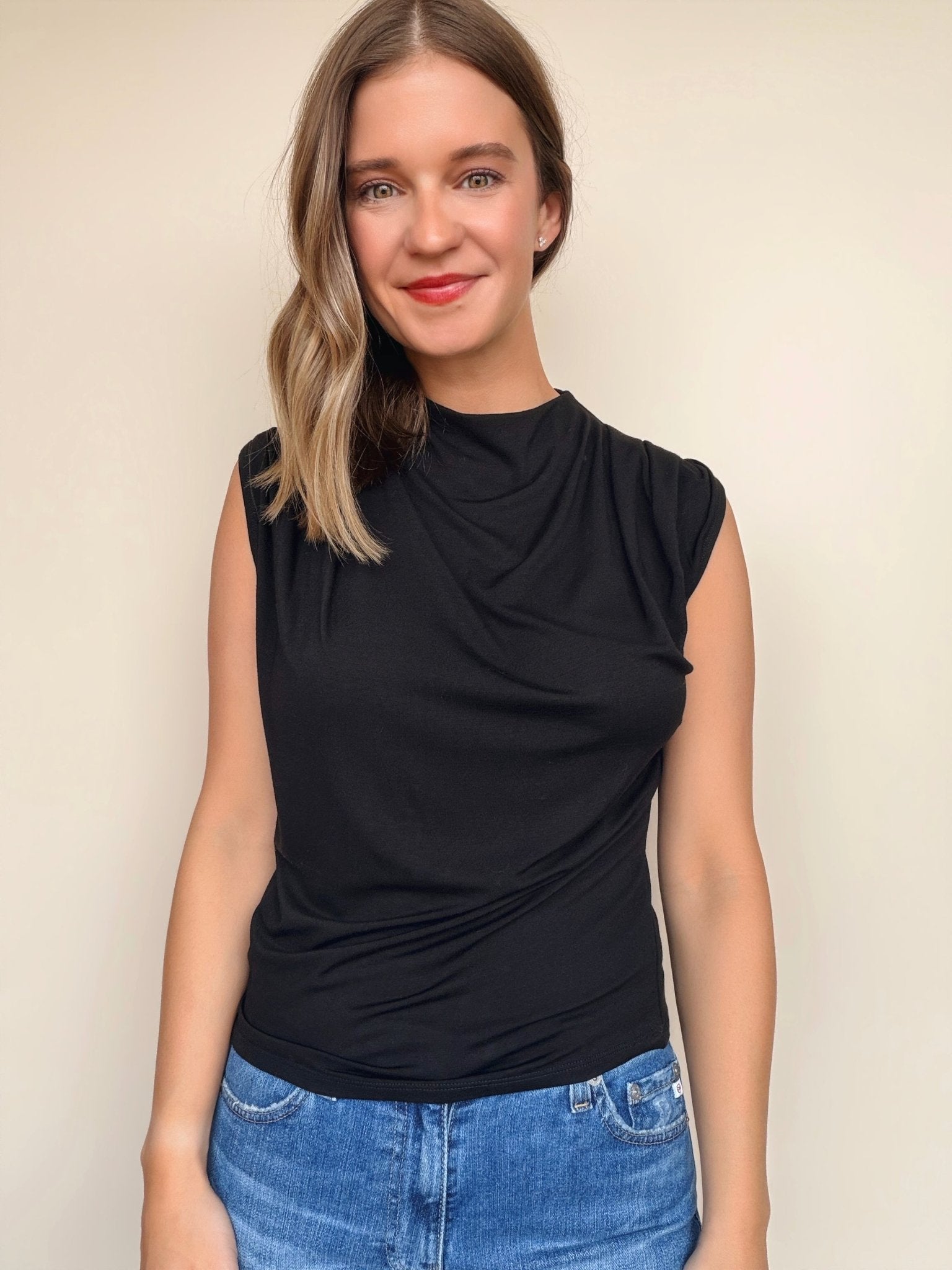 Mira Cowl Neck Top - Elle Maxine