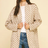 Molly Diagonal Stripe Cardigan - Elle Maxine