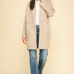 Molly Diagonal Stripe Cardigan - Elle Maxine