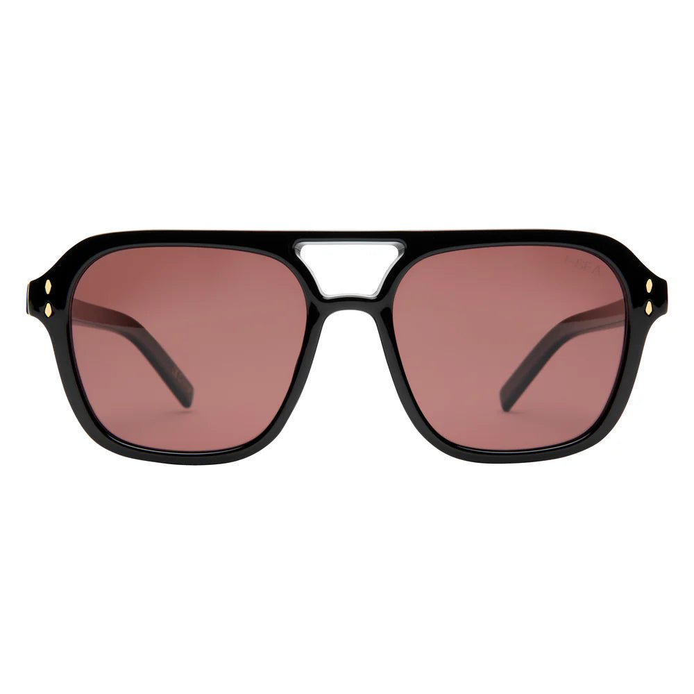 Monaco Sunglasses - Black/Plum - Elle Maxine