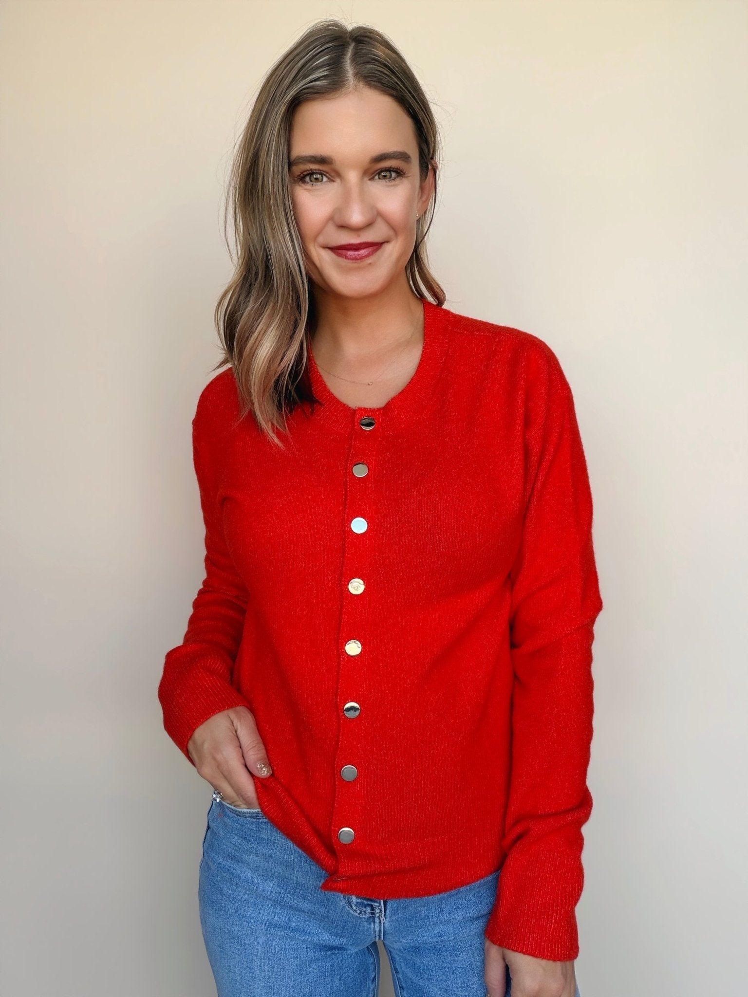 Must Have Snap Cardigan - Elle Maxine
