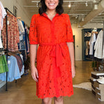 Nadia Lace Shirtdress - Elle Maxine