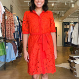 Nadia Lace Shirtdress - Elle Maxine