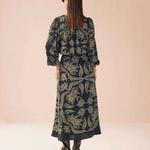 Nalini Wrap Skirt - Onyx - Elle Maxine