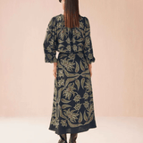 Nalini Wrap Skirt - Onyx - Elle Maxine