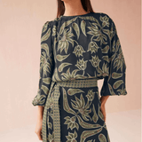 Nalini Wrap Skirt - Onyx - Elle Maxine