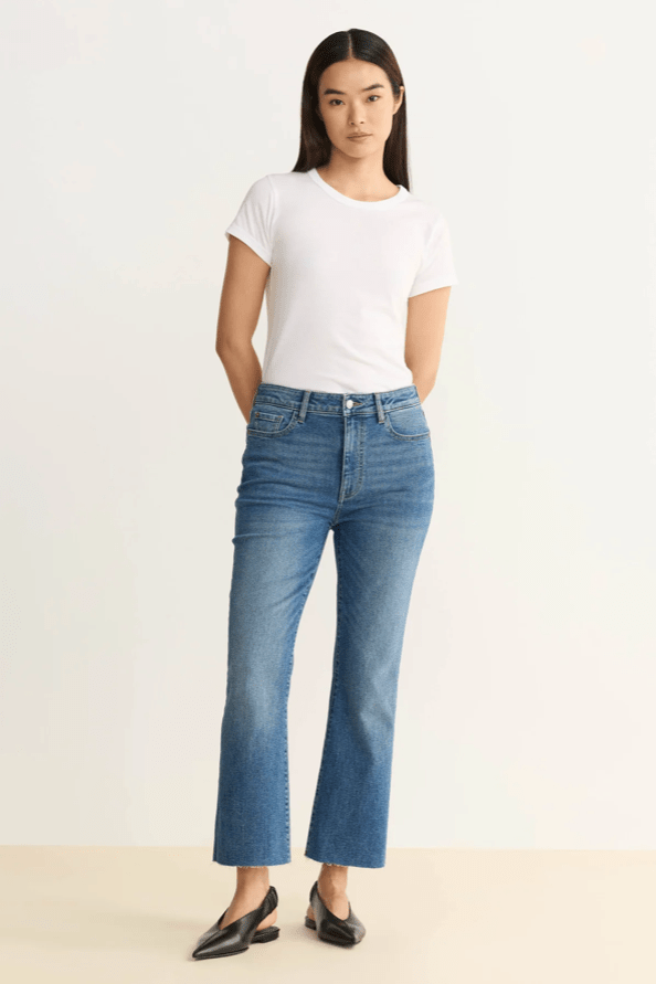 Nao Cropped Bootcut Jeans - Everafter - Elle Maxine
