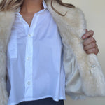 Naomi Vegan Fur Jacket - Elle Maxine