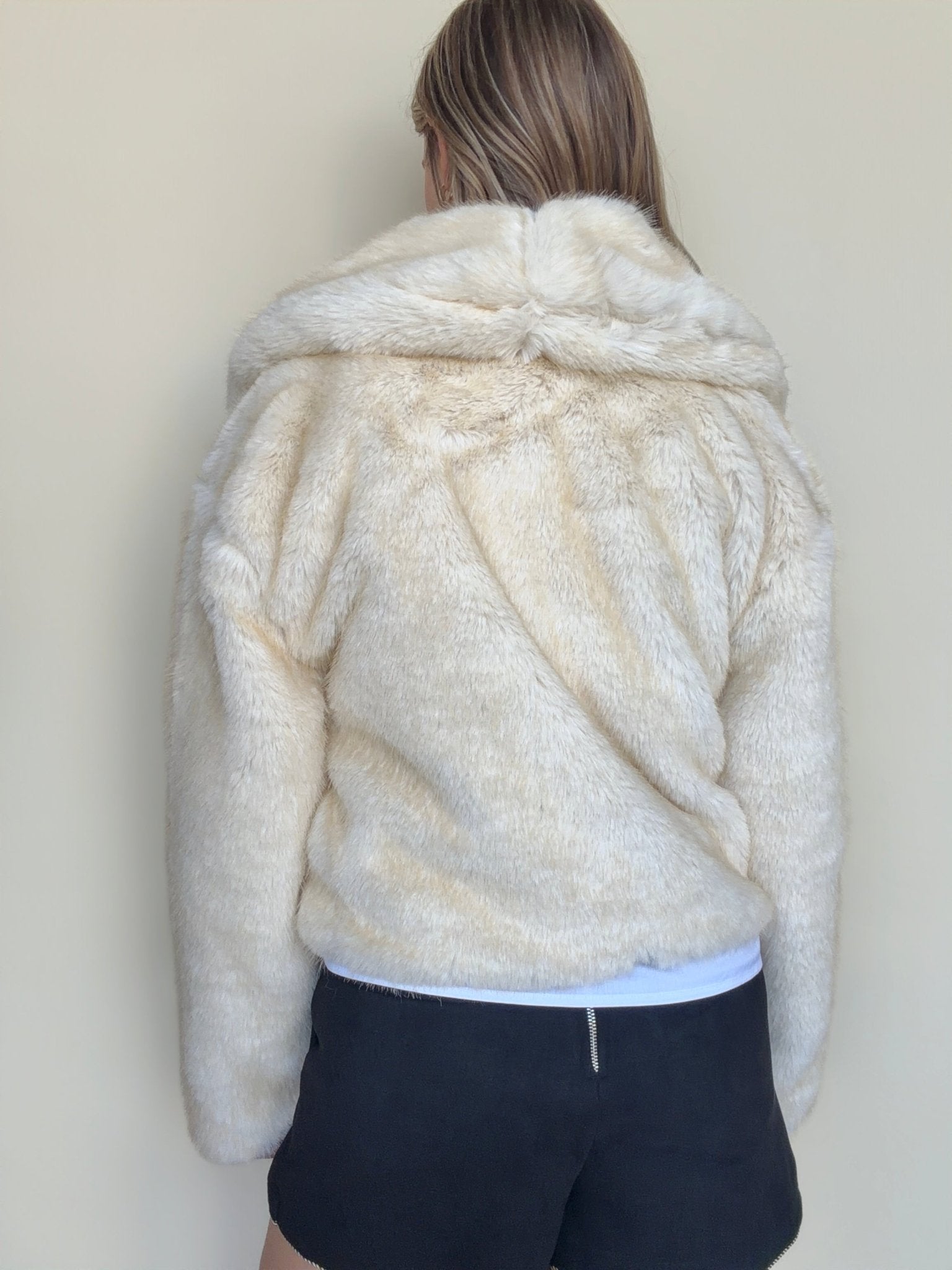 Naomi Vegan Fur Jacket - Elle Maxine