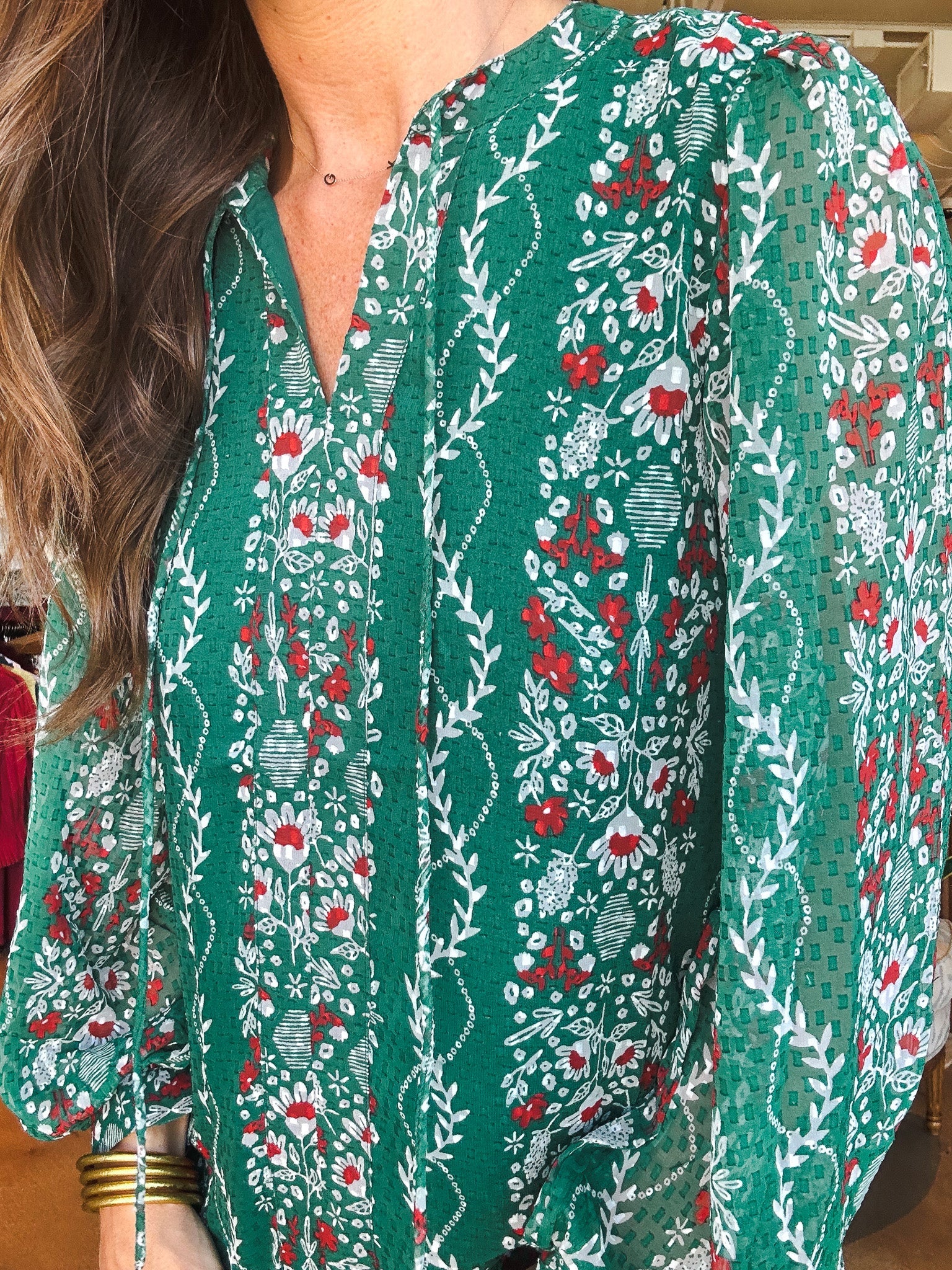 Natasha Dress - Ivy Lane Green - Elle Maxine