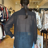 Natasha Tie Neck Top - Polka Dot - Elle Maxine