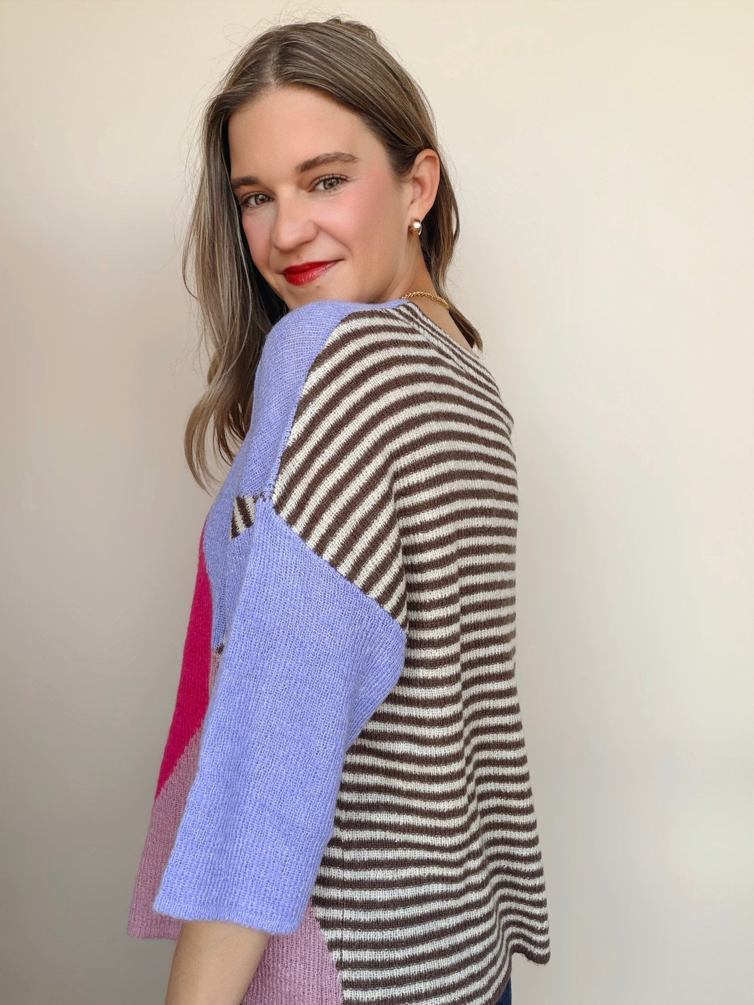 Neapolitan Patterned Sweater - Elle Maxine
