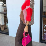 Neapolitan Patterned Sweater - Elle Maxine
