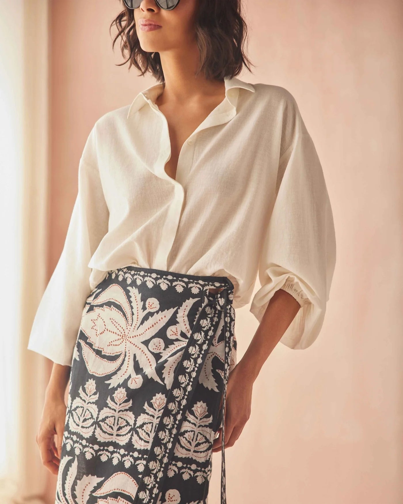 Nero Blouse - Coconut - Elle Maxine