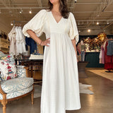 Neso Puff Sleeve Dress - Elle Maxine