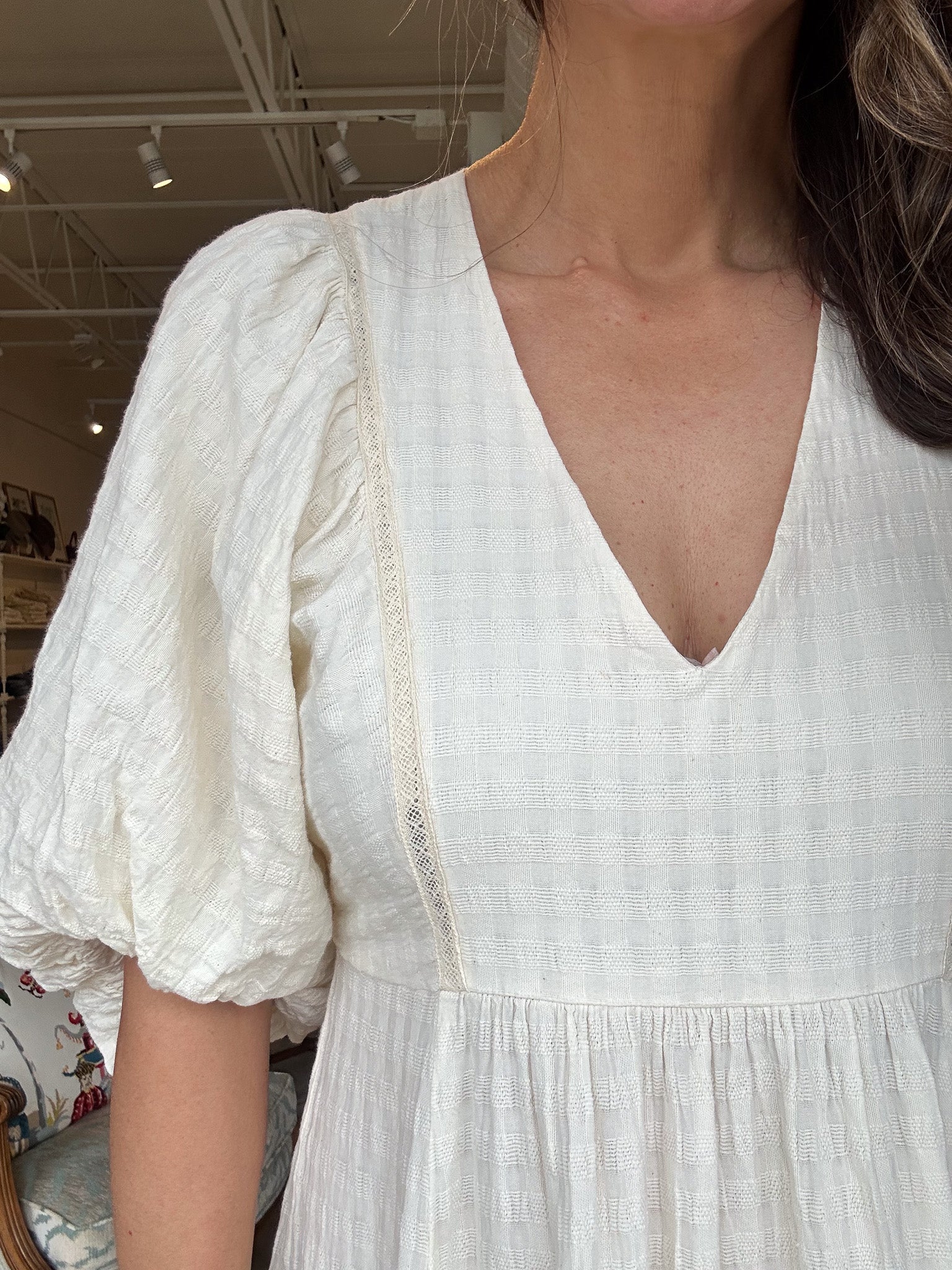 Neso Puff Sleeve Dress - Elle Maxine
