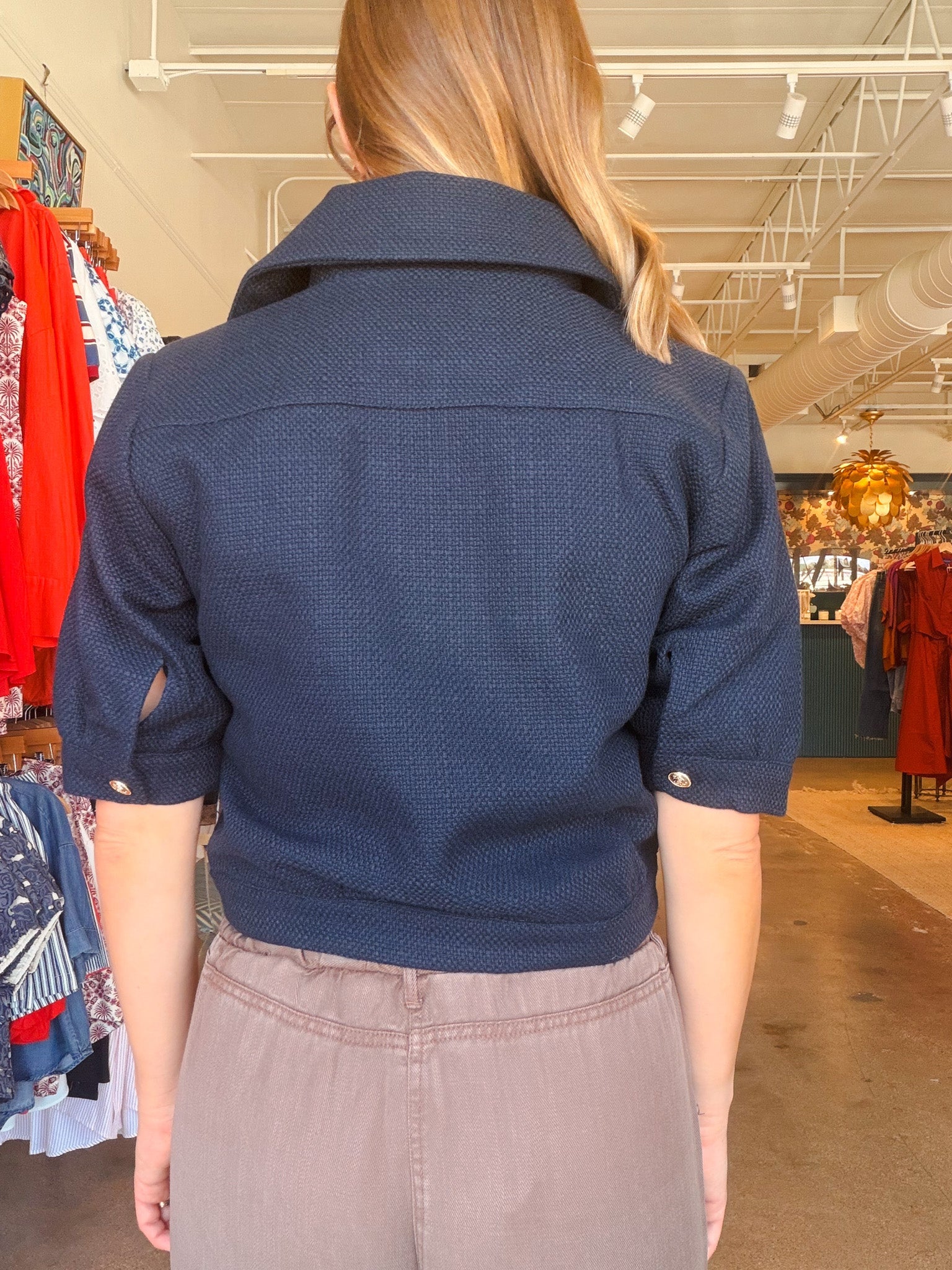 Nichols Short Sleeve Jacket - Elle Maxine