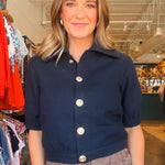 Nichols Short Sleeve Jacket - Elle Maxine