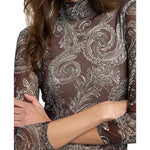 Night Out Mock Dress - Mineral Paisley - Elle Maxine