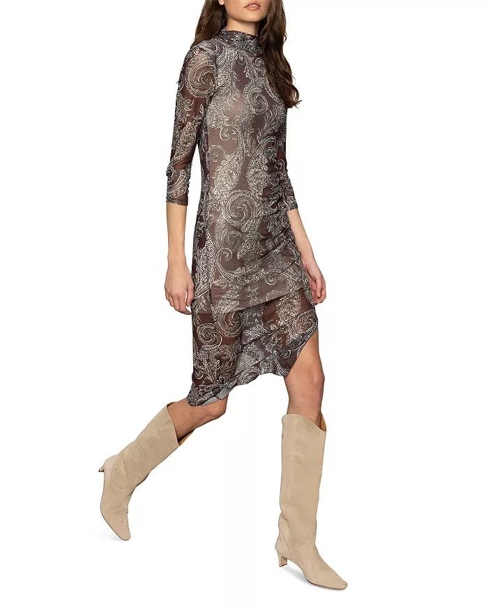 Night Out Mock Dress - Mineral Paisley - Elle Maxine