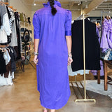 Nina Midi Shirt Dress - Purple - Elle Maxine