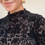 Nolan Burnout Long Sleeve Top - Elle Maxine
