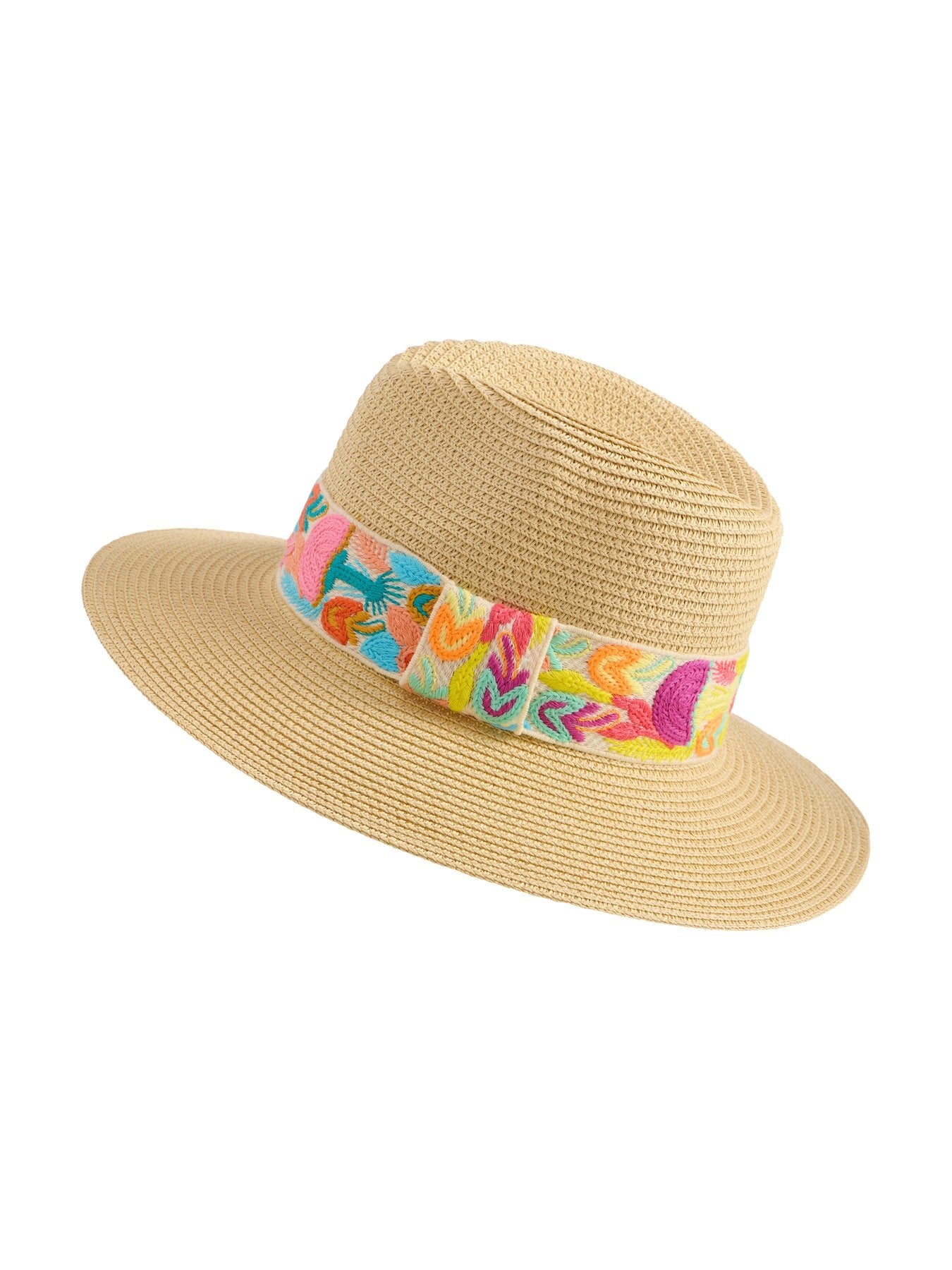 Nova Embroidered Sun Hat - Elle Maxine