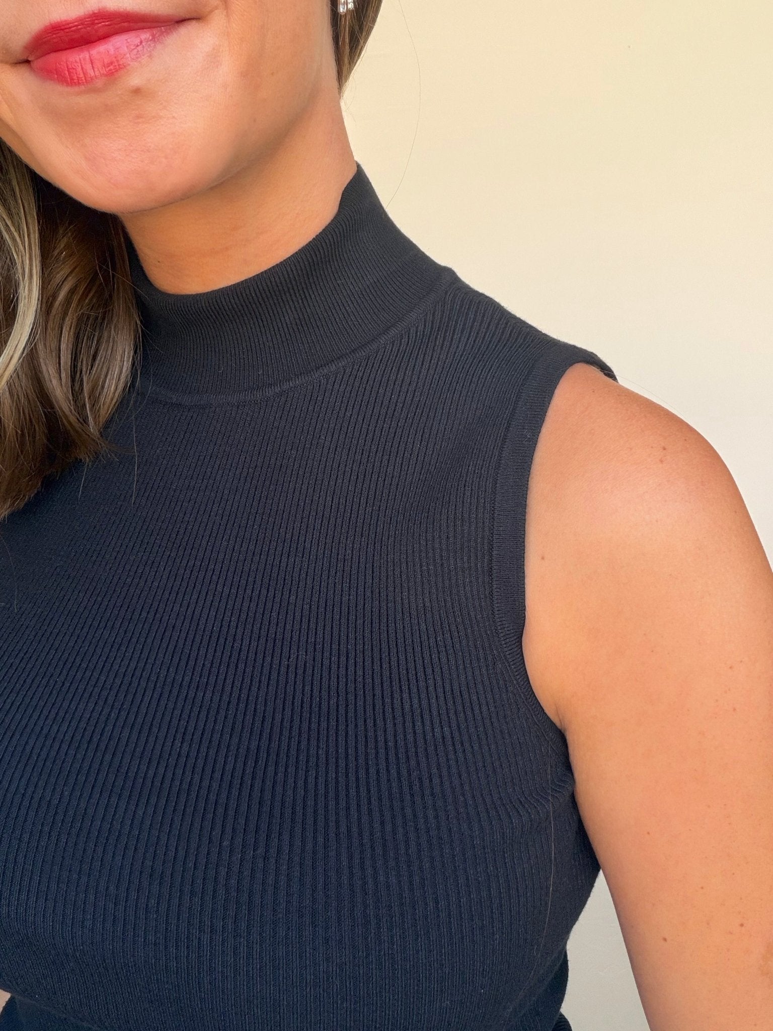 Nova Mock Neck Tank - Elle Maxine