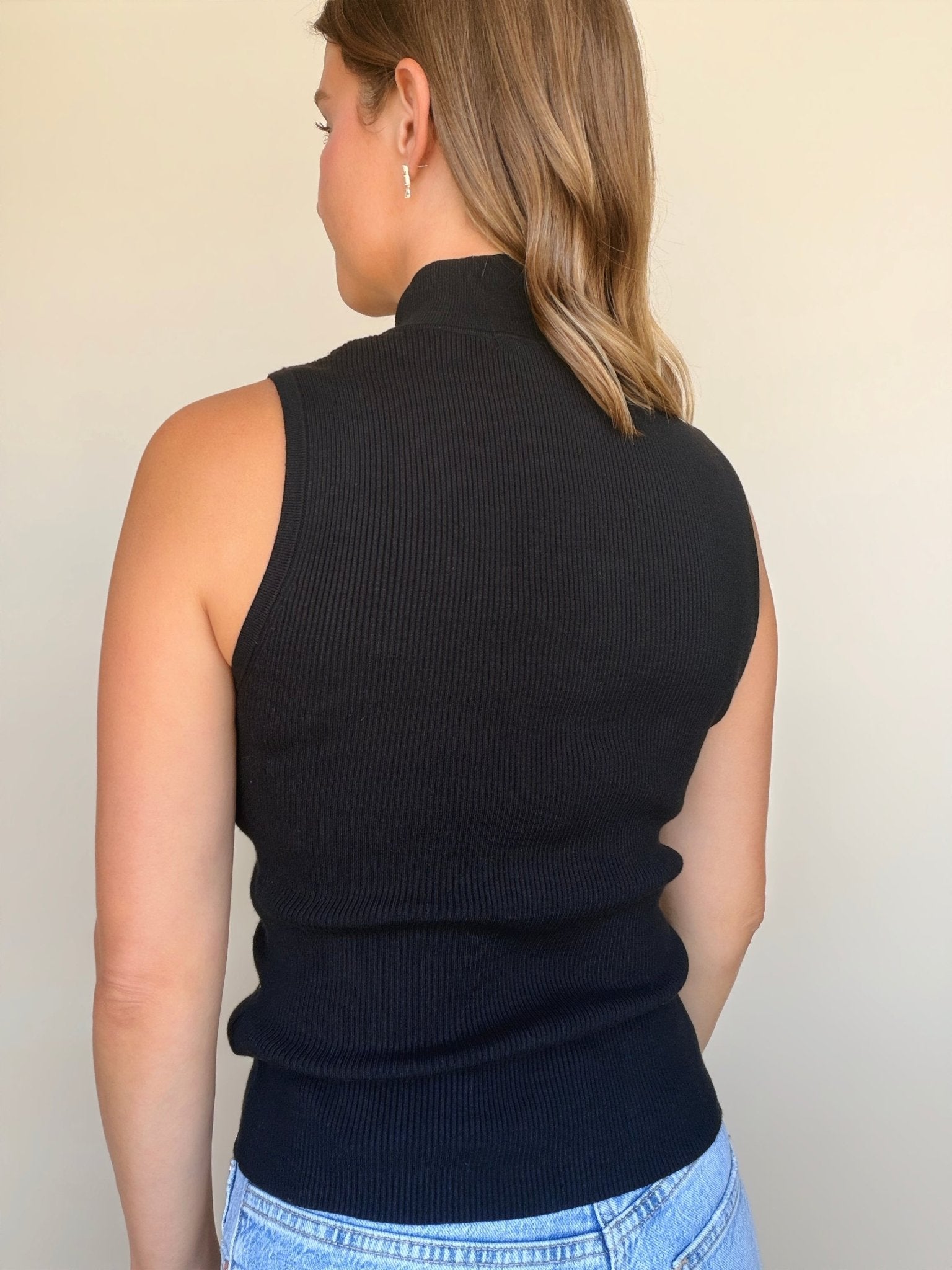 Nova Mock Neck Tank - Elle Maxine