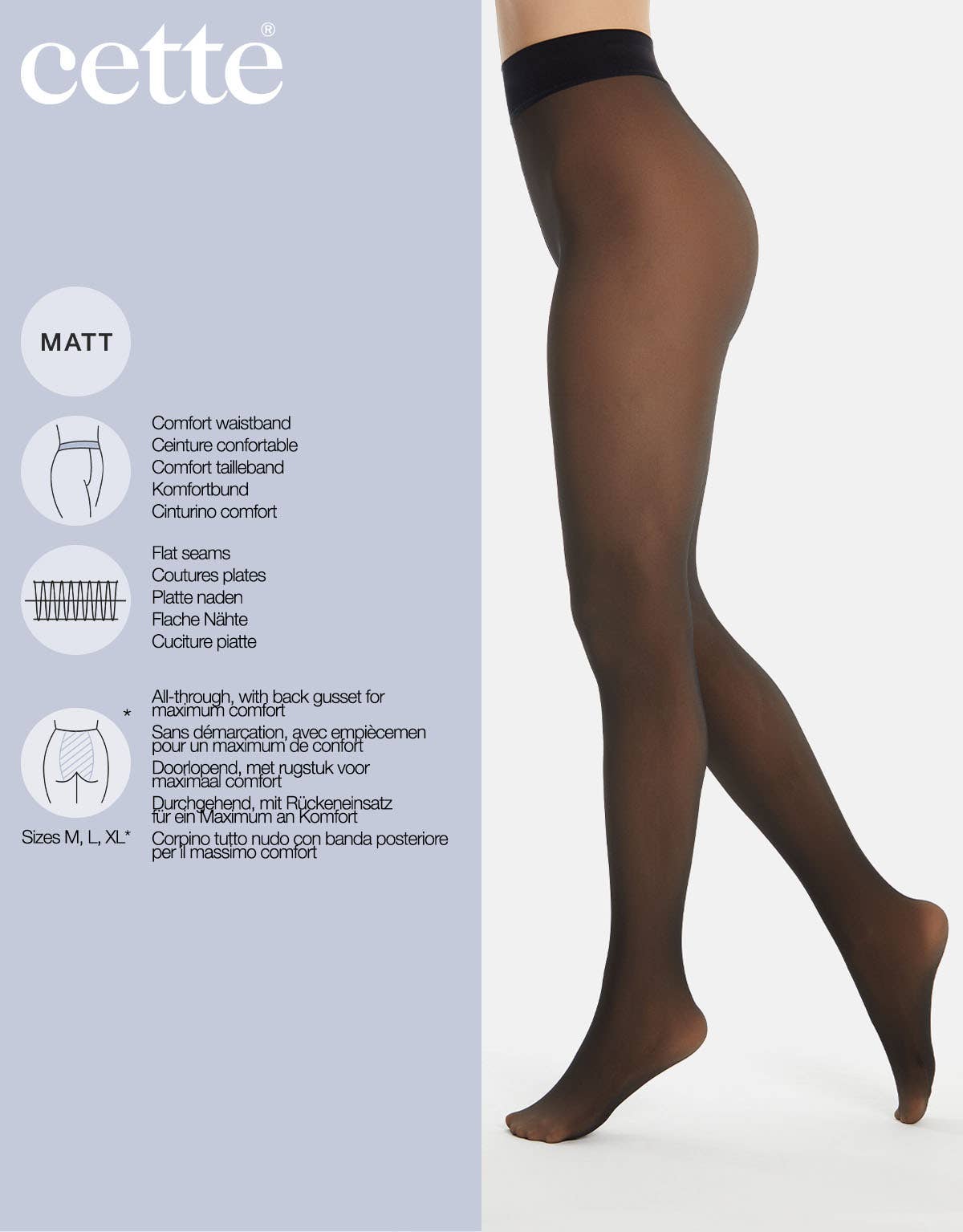 Nude Look Tights - Black - Elle Maxine