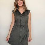 Olive Snap Front Dress - Elle Maxine