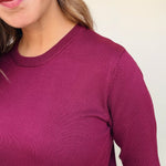 Ollie Round Neck Pullover Sweater - Elle Maxine