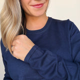 Ollie Round Neck Pullover Sweater - Elle Maxine