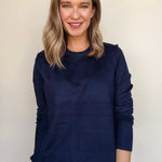 Ollie Round Neck Pullover Sweater - Elle Maxine