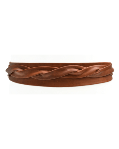 One - Size Wrap Belt – Cognac - Elle Maxine