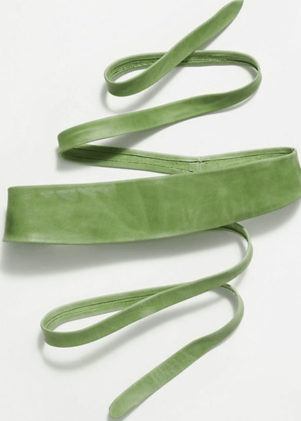 One - Size Wrap Belt – Light Olive - Elle Maxine