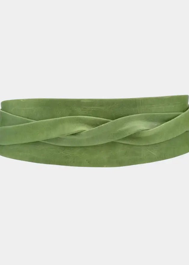 One - Size Wrap Belt – Light Olive - Elle Maxine