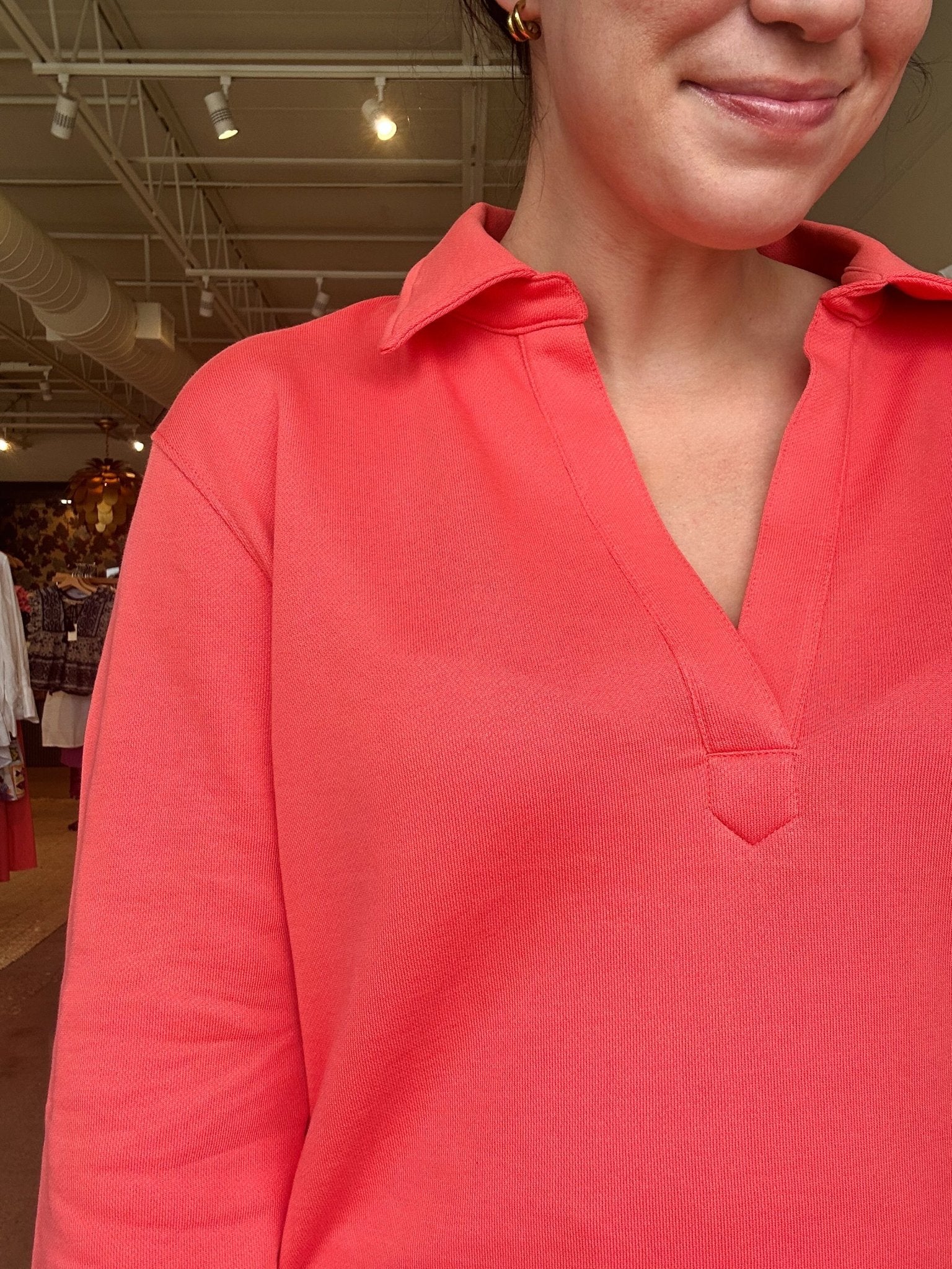 Orleans Collared Top - Americana - Elle Maxine