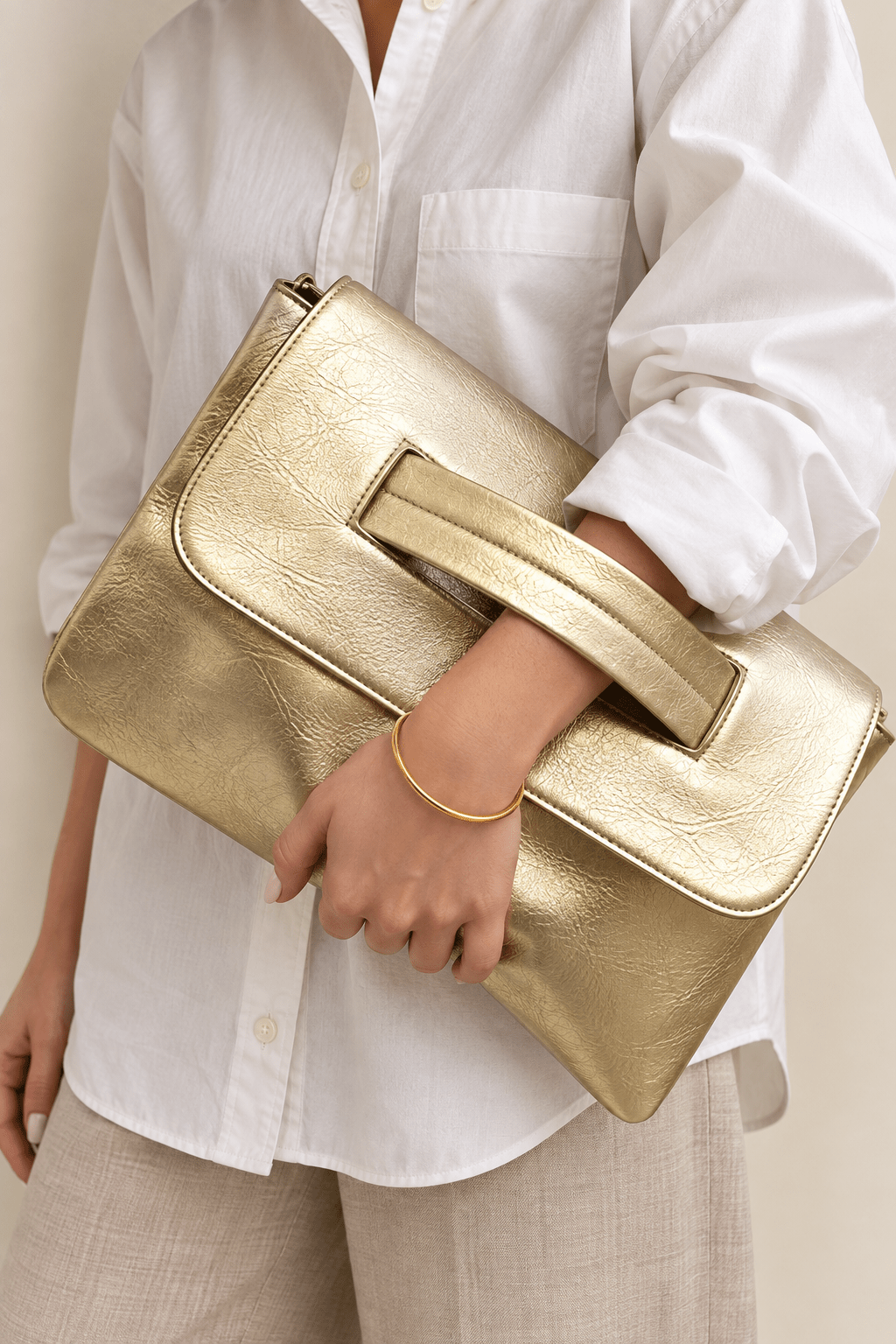 Oversized Foldover Clutch - Elle Maxine