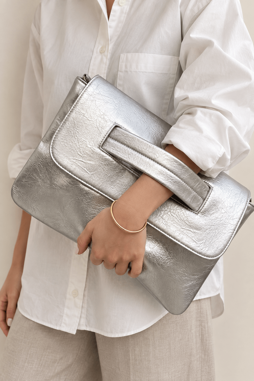 Oversized Foldover Clutch - Elle Maxine