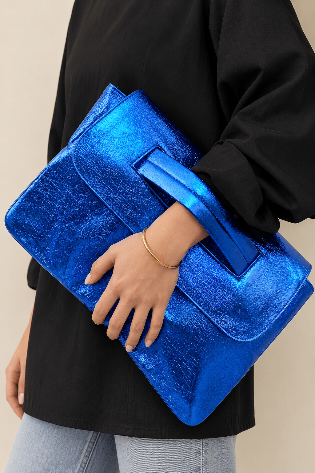 Oversized Foldover Clutch - Elle Maxine