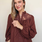Paisley Lace Blouse - Elle Maxine