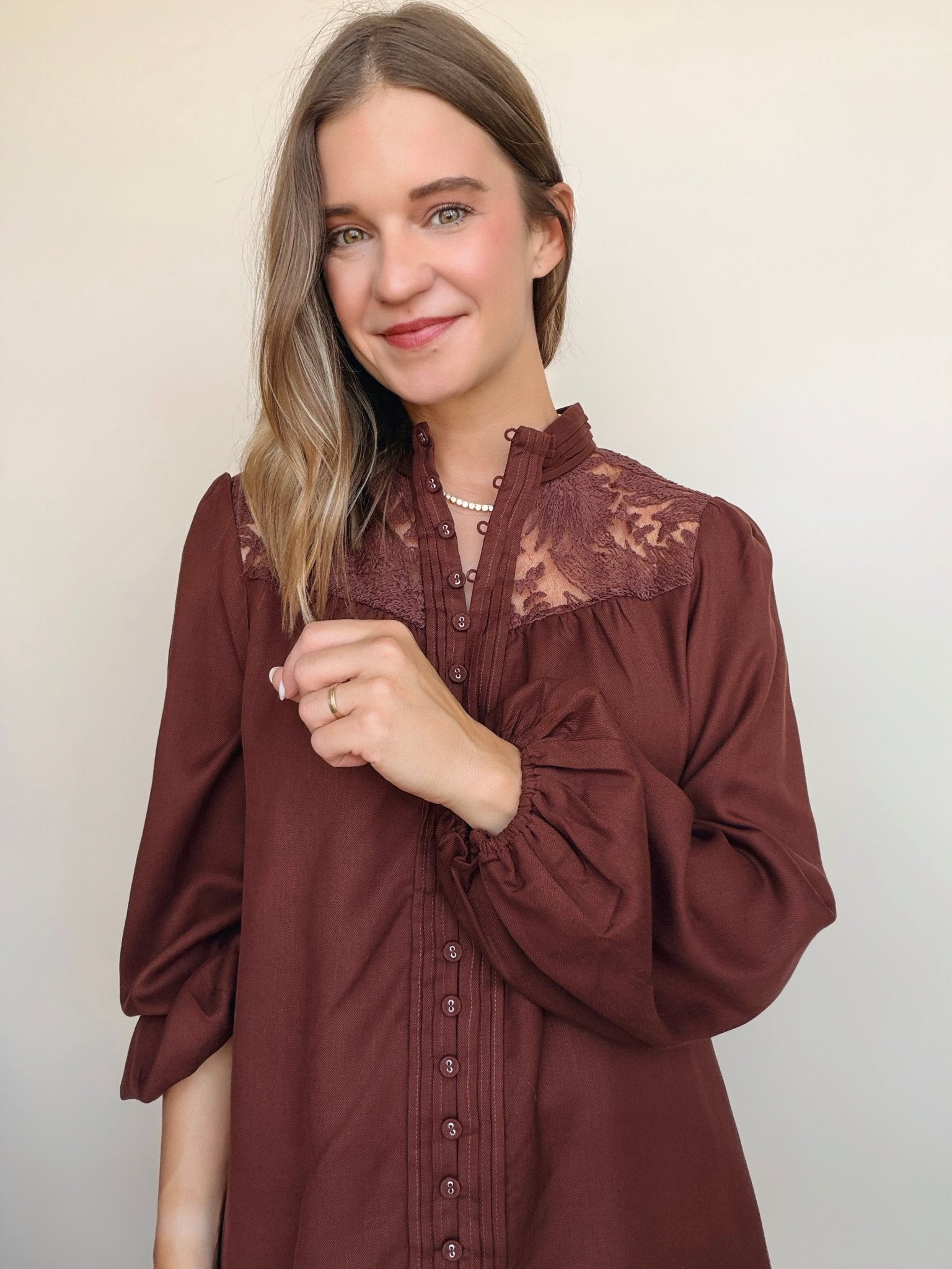 Paisley Lace Blouse - Elle Maxine