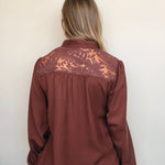 Paisley Lace Blouse - Elle Maxine
