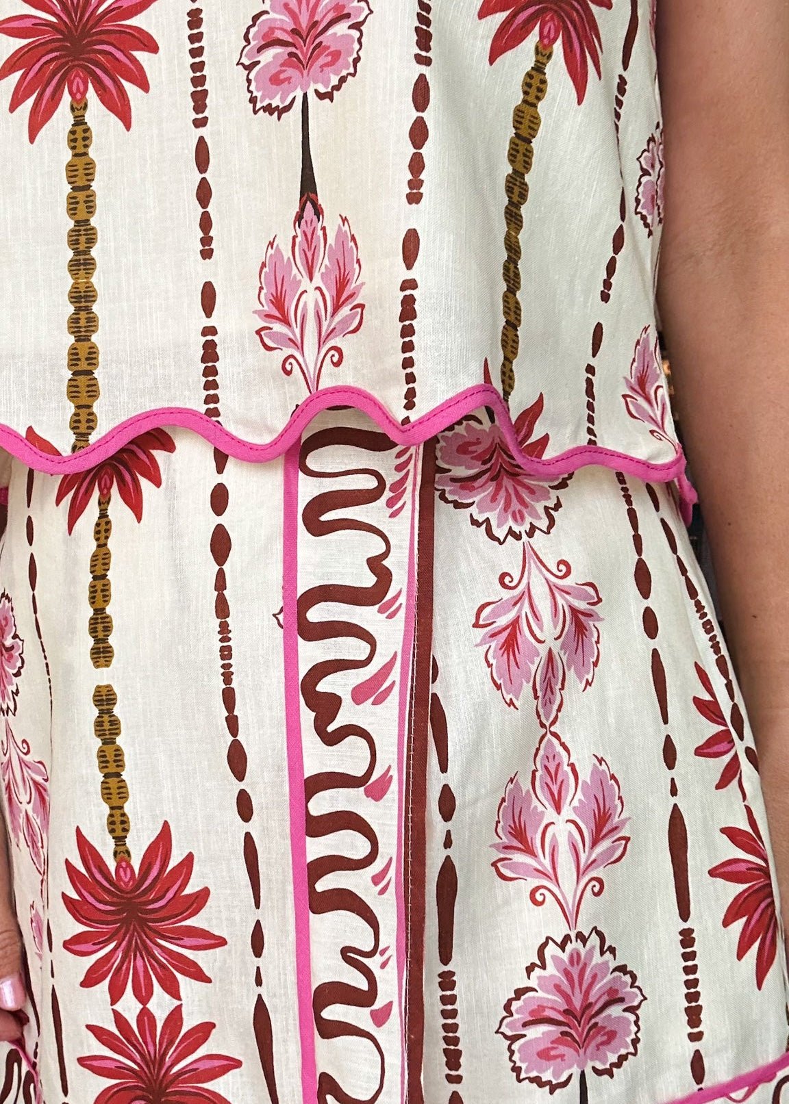 Palm Springs Linen Skort Set - Elle Maxine