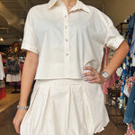 Palma Poplin Top - Polka Dot - Elle Maxine