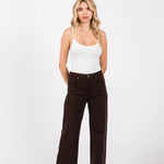 Paola Wide Leg - Espresso - Elle Maxine